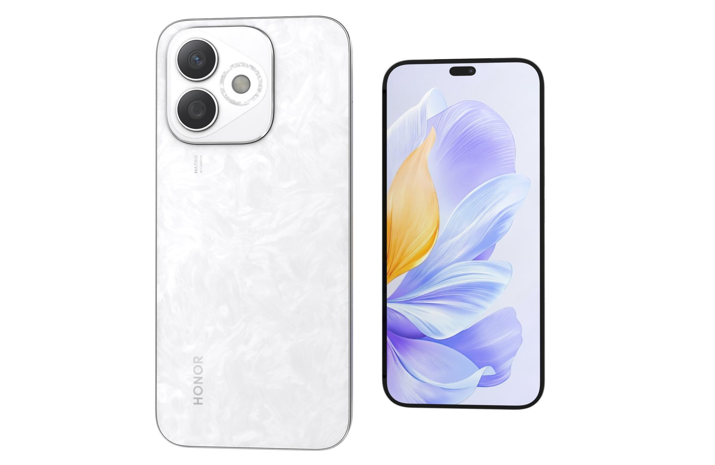 Honor X60i Moon Shadow White 3D model_7
