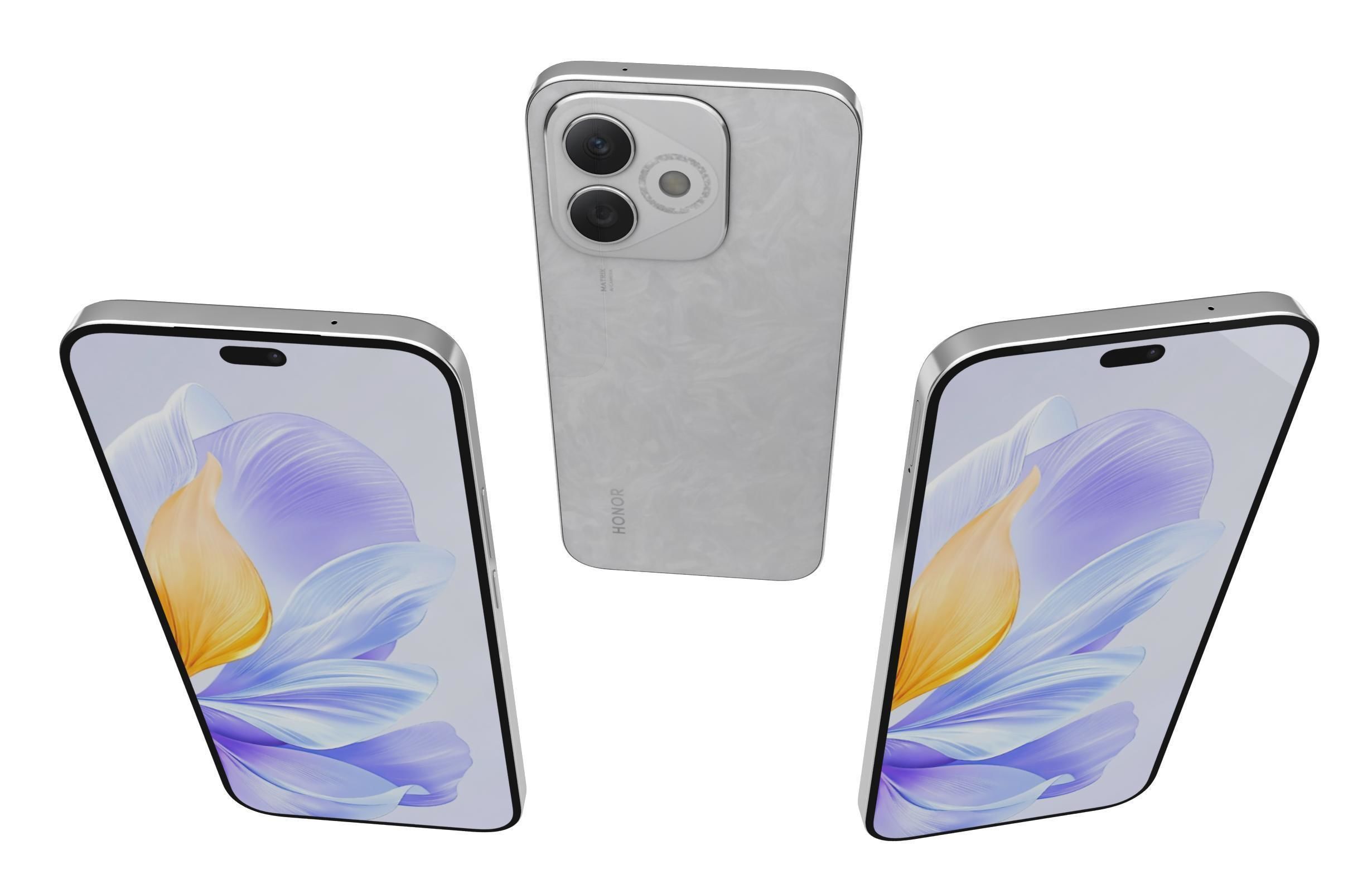 Honor X60i Moon Shadow White 3D model_1