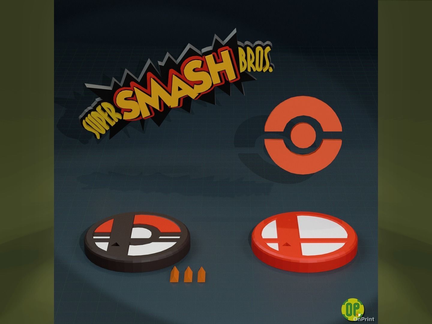 PIKACHU - Smash Bros 64 - 3D Model - Printable - 3D print model_3