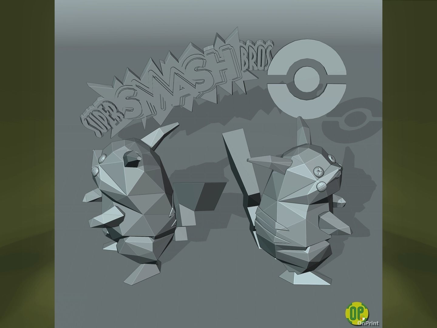 PIKACHU - Smash Bros 64 - 3D Model - Printable - 3D print model_2