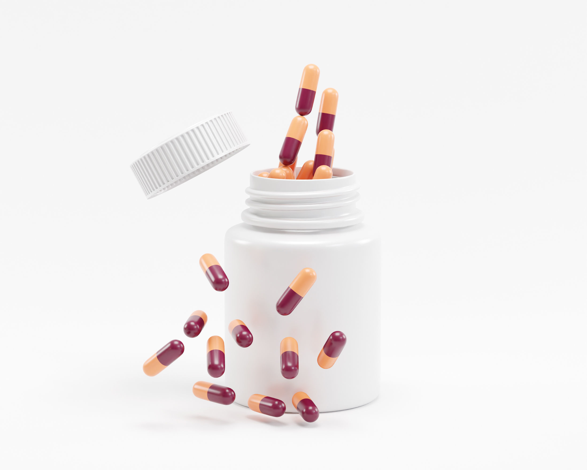 Medicine jar with Pill Bottle 3D model Low-poly 3D model_4