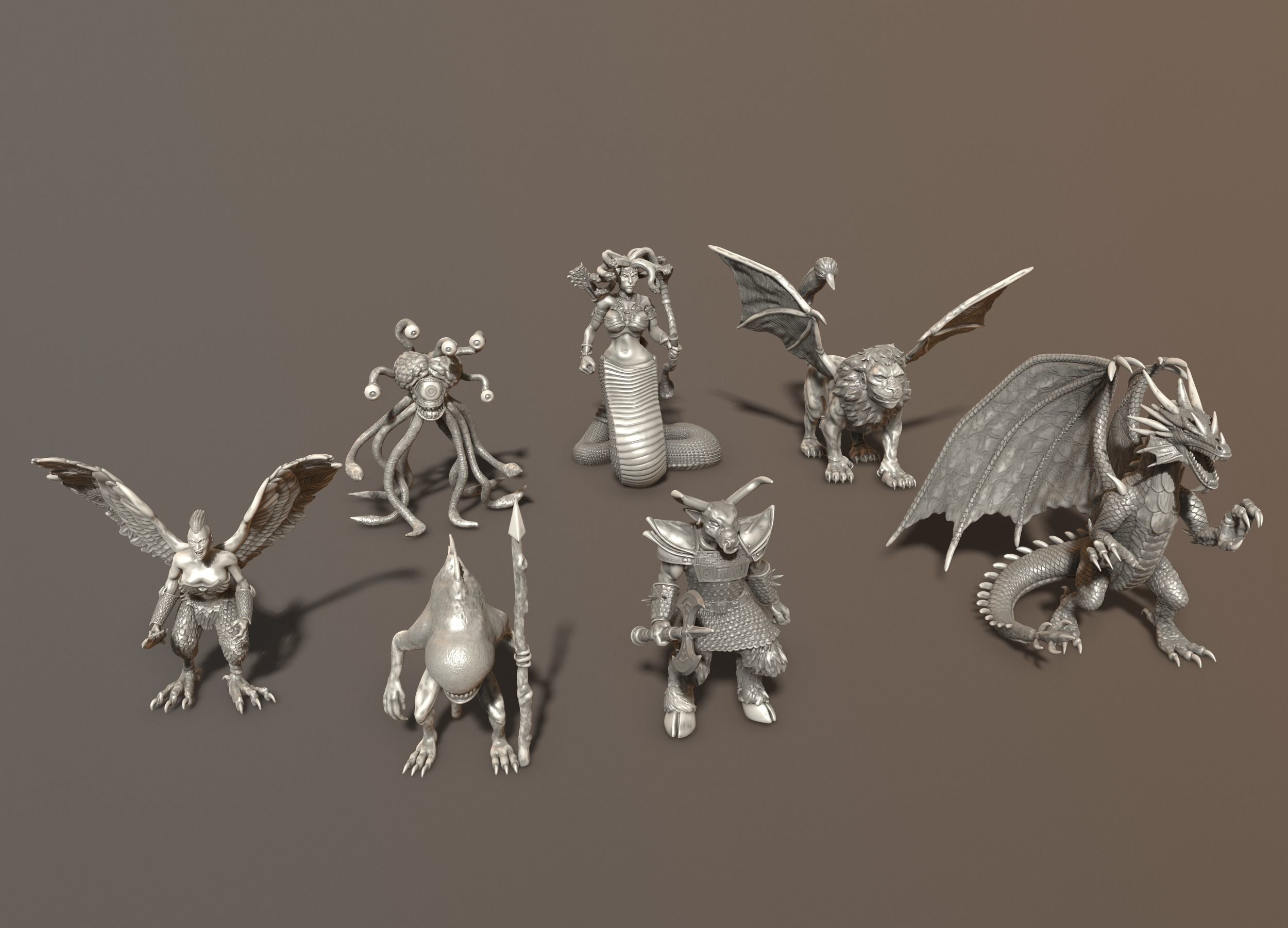 Heroes 3 Dungeon Miniatures Collection  3D print model_5