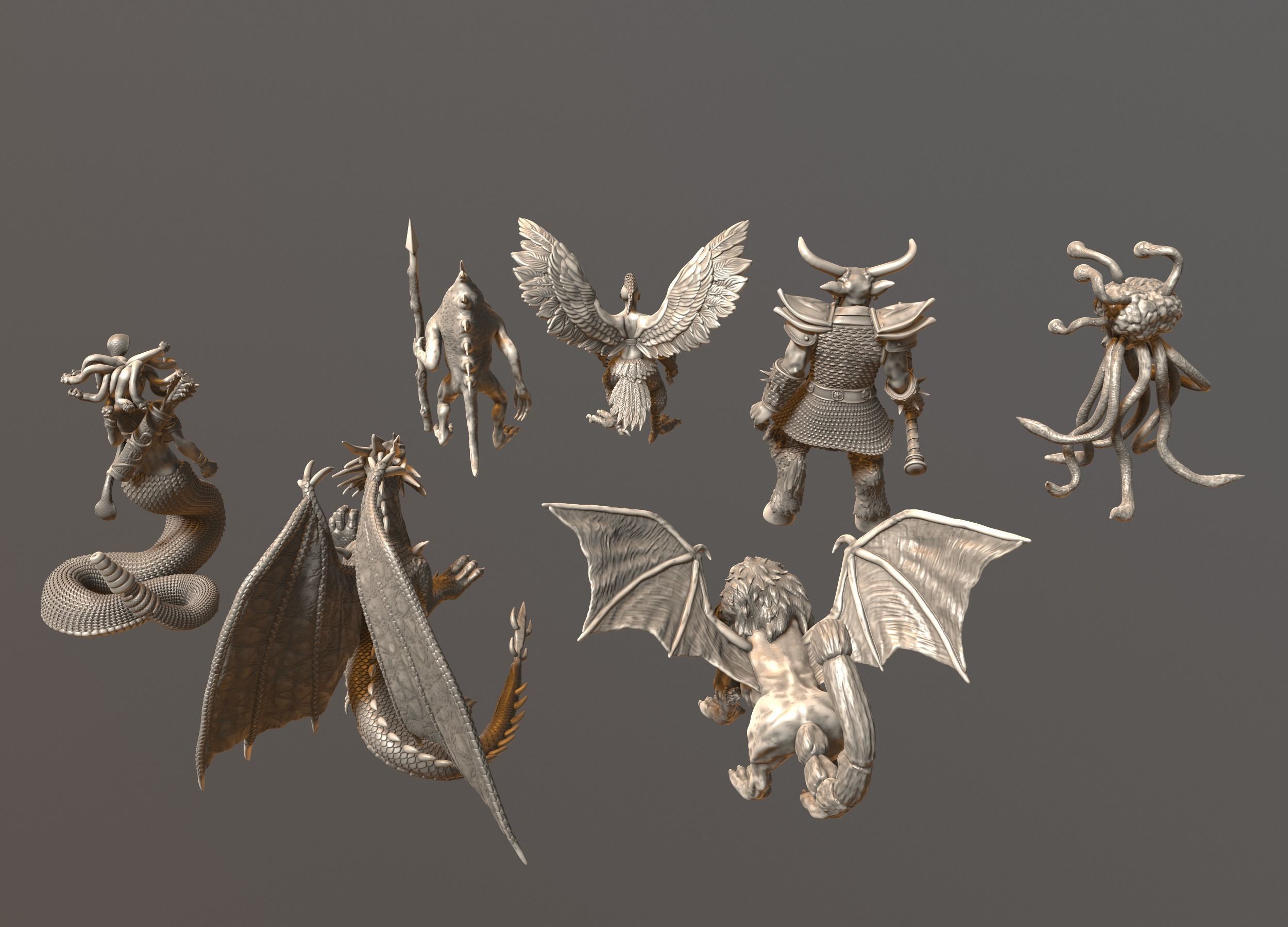 Heroes 3 Dungeon Miniatures Collection  3D print model_4