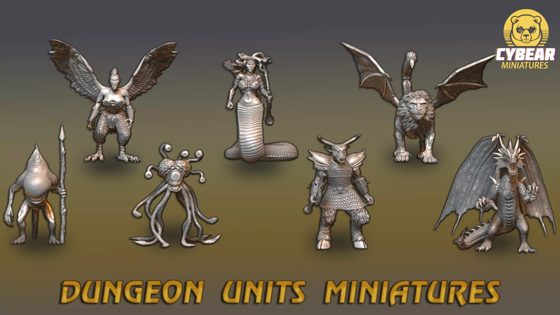 Heroes 3 Dungeon Miniatures Collection  3D print model_0