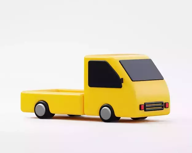 Delivery track 3d model