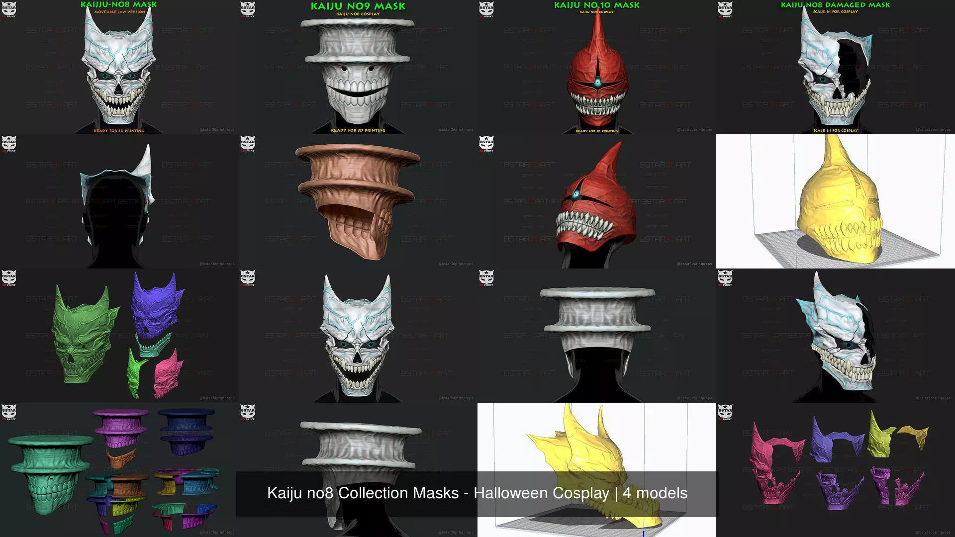 Kaiju no8 Collection Masks - Halloween Cosplay _1