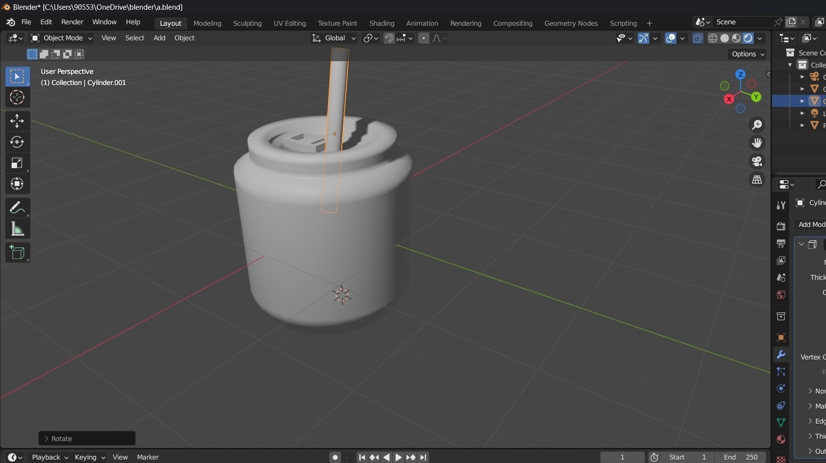 Blender Cute Can Free 3D model_5