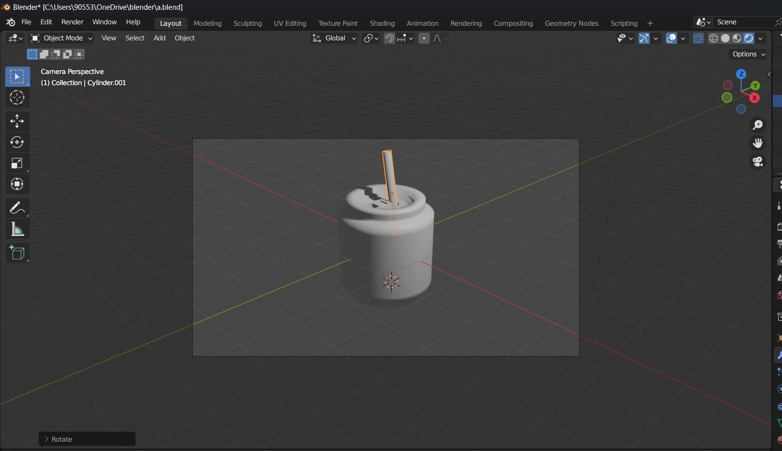 Blender Cute Can Free 3D model_6