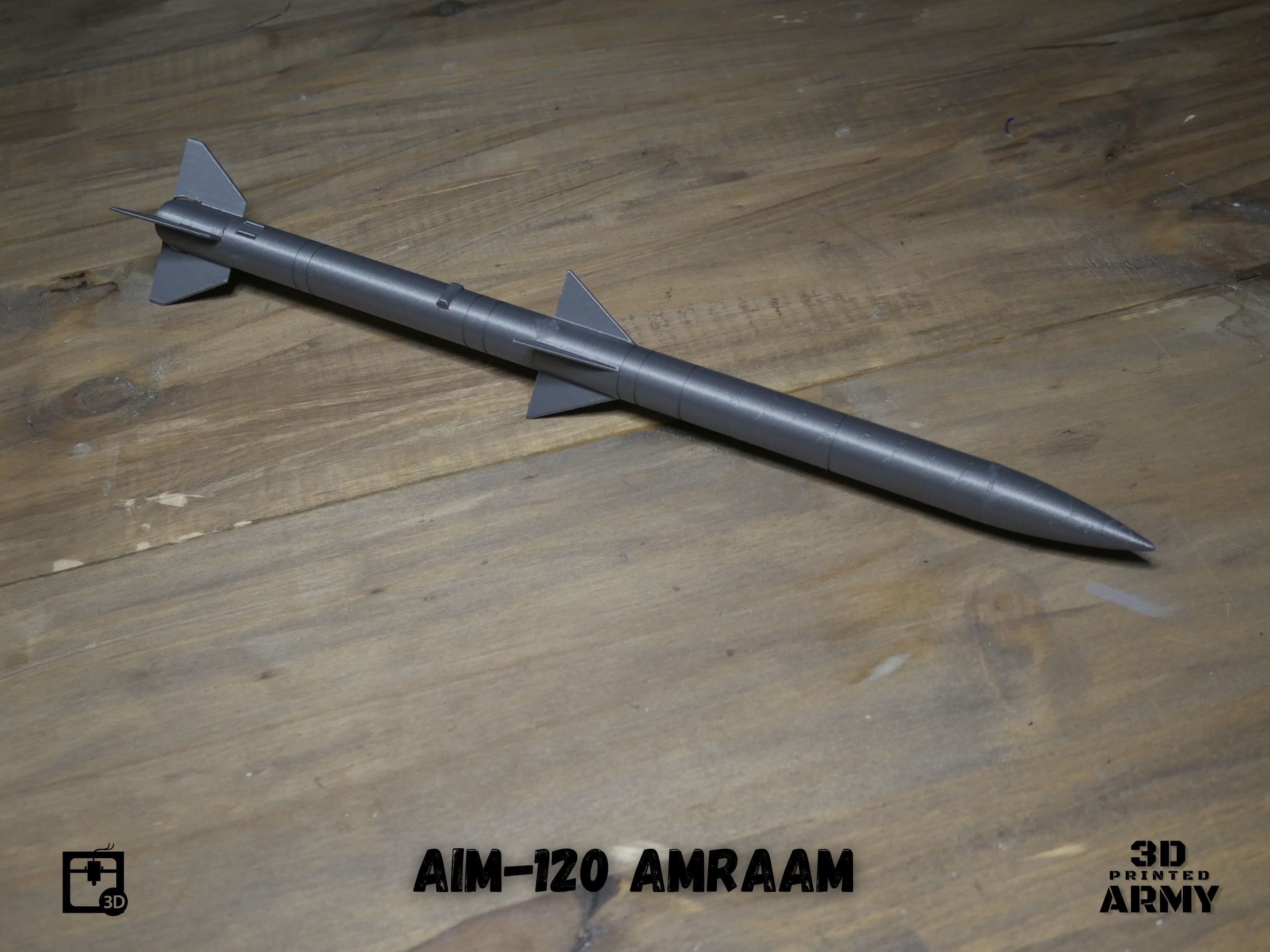 AIM-120 AMRAAM - 3D printing files for aeromodelling 3D print model_11