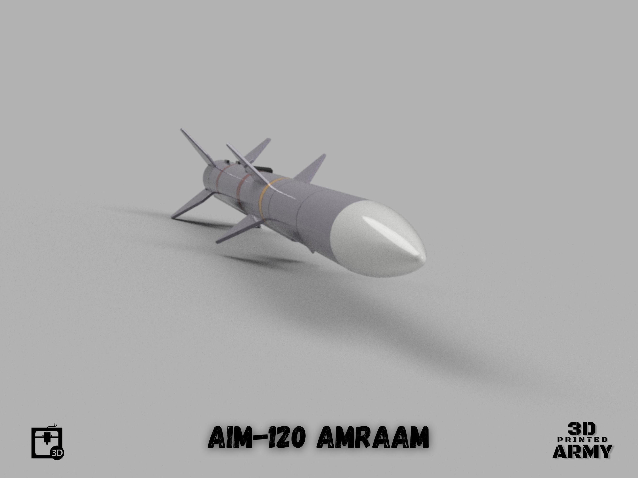 AIM-120 AMRAAM - 3D printing files for aeromodelling 3D print model_2