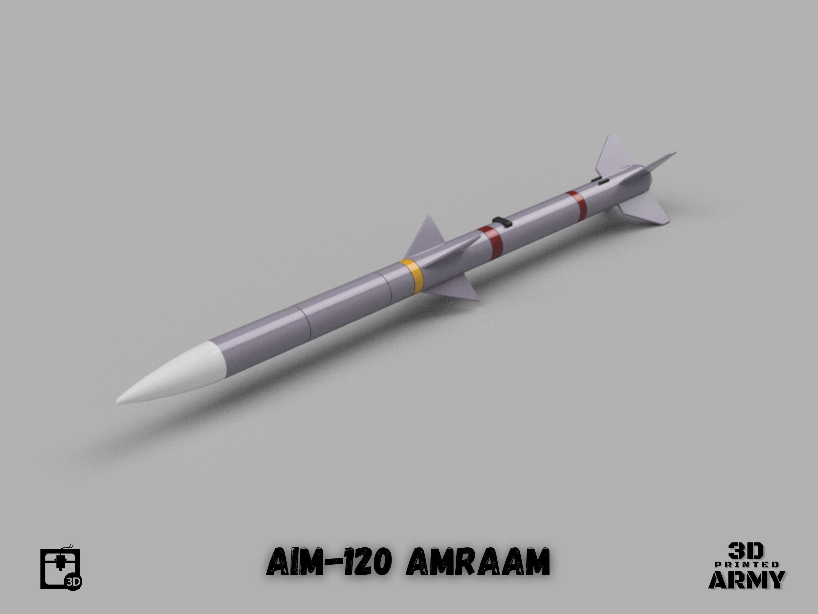 AIM-120 AMRAAM - 3D printing files for aeromodelling 3D print model_4