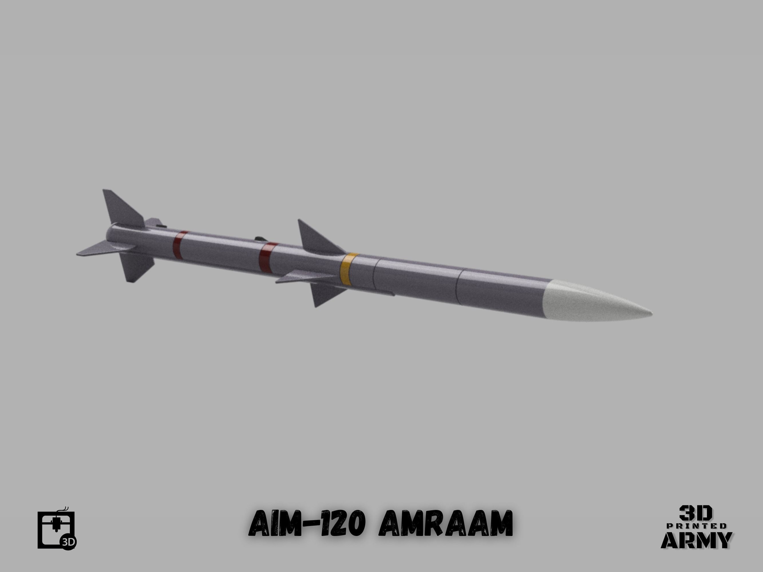 AIM-120 AMRAAM - 3D printing files for aeromodelling 3D print model_3