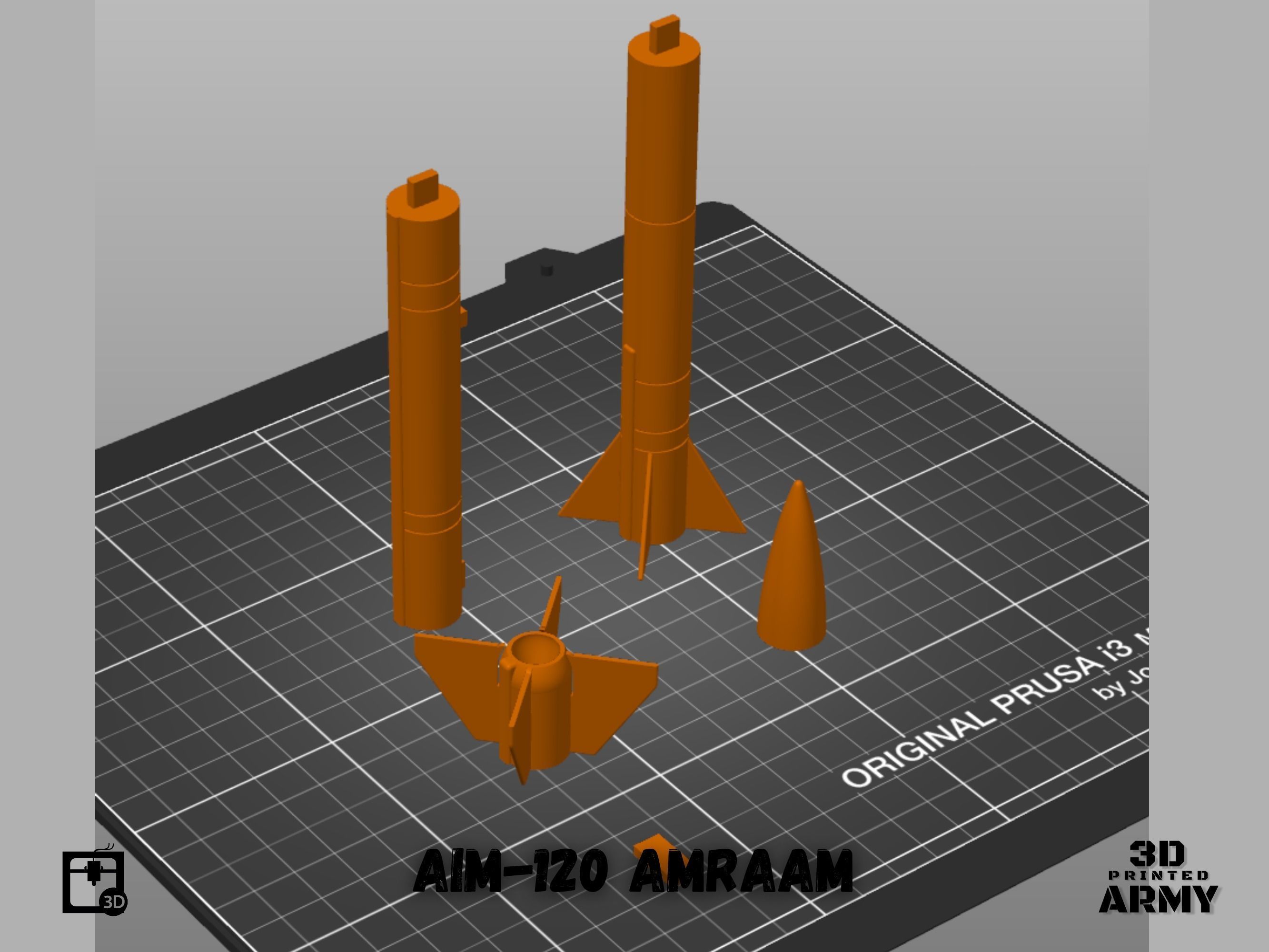 AIM-120 AMRAAM - 3D printing files for aeromodelling 3D print model_9