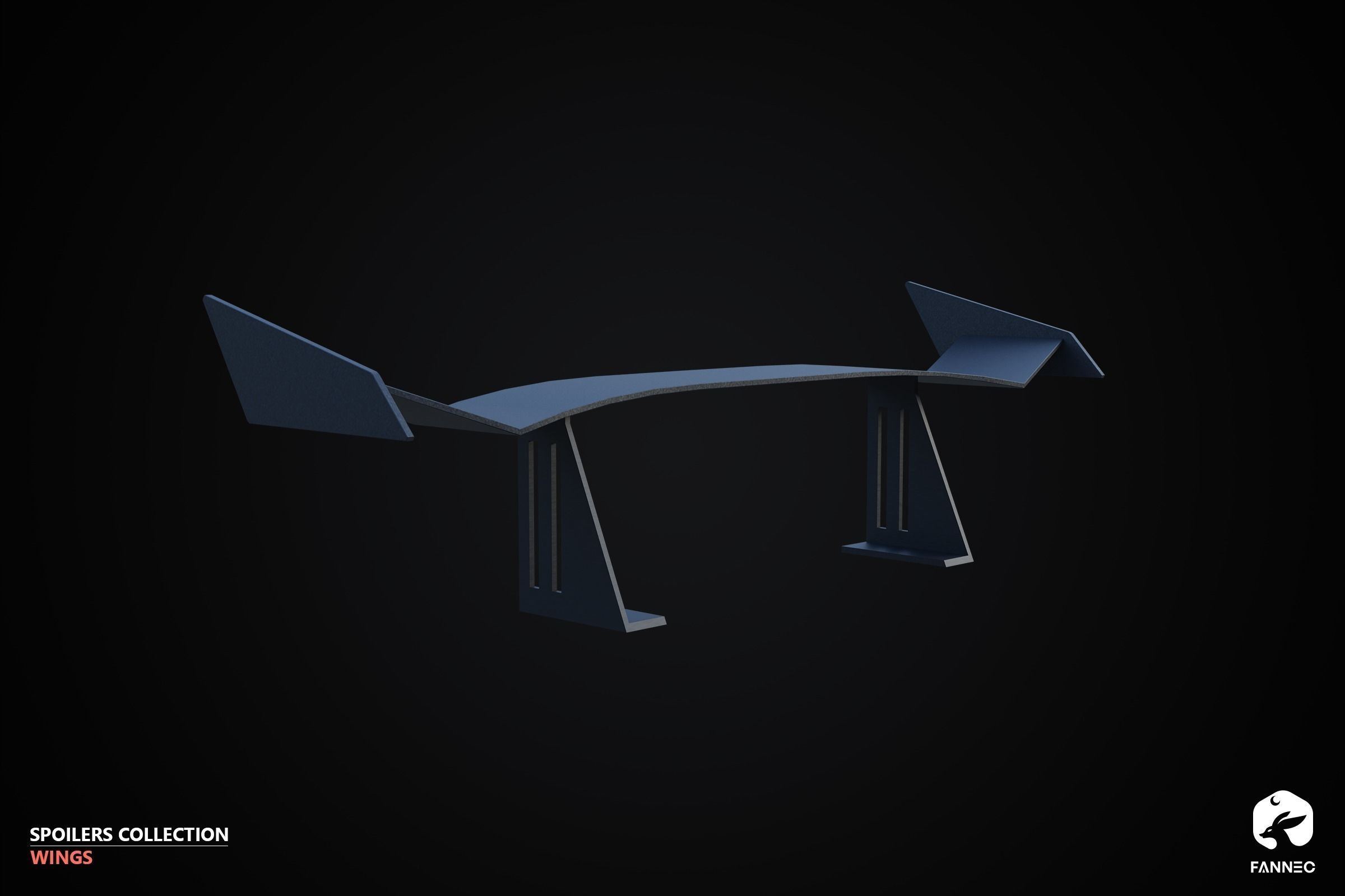 WINGS - Spoilers Collection - Blender and FBX Low-poly 3D model_28