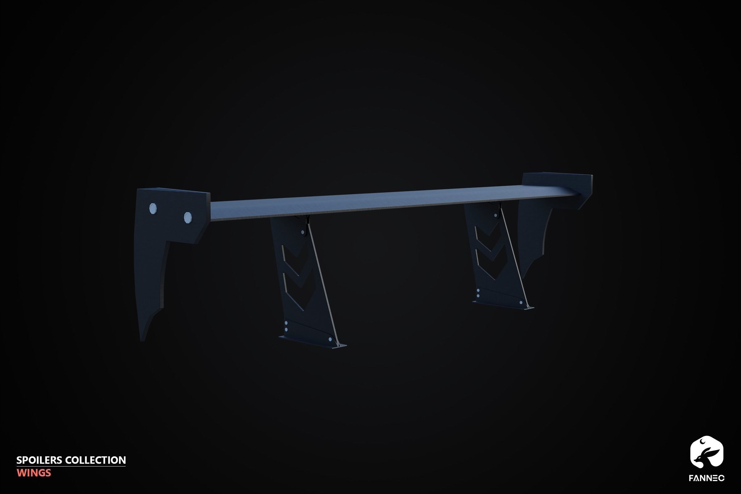 WINGS - Spoilers Collection - Blender and FBX Low-poly 3D model_32