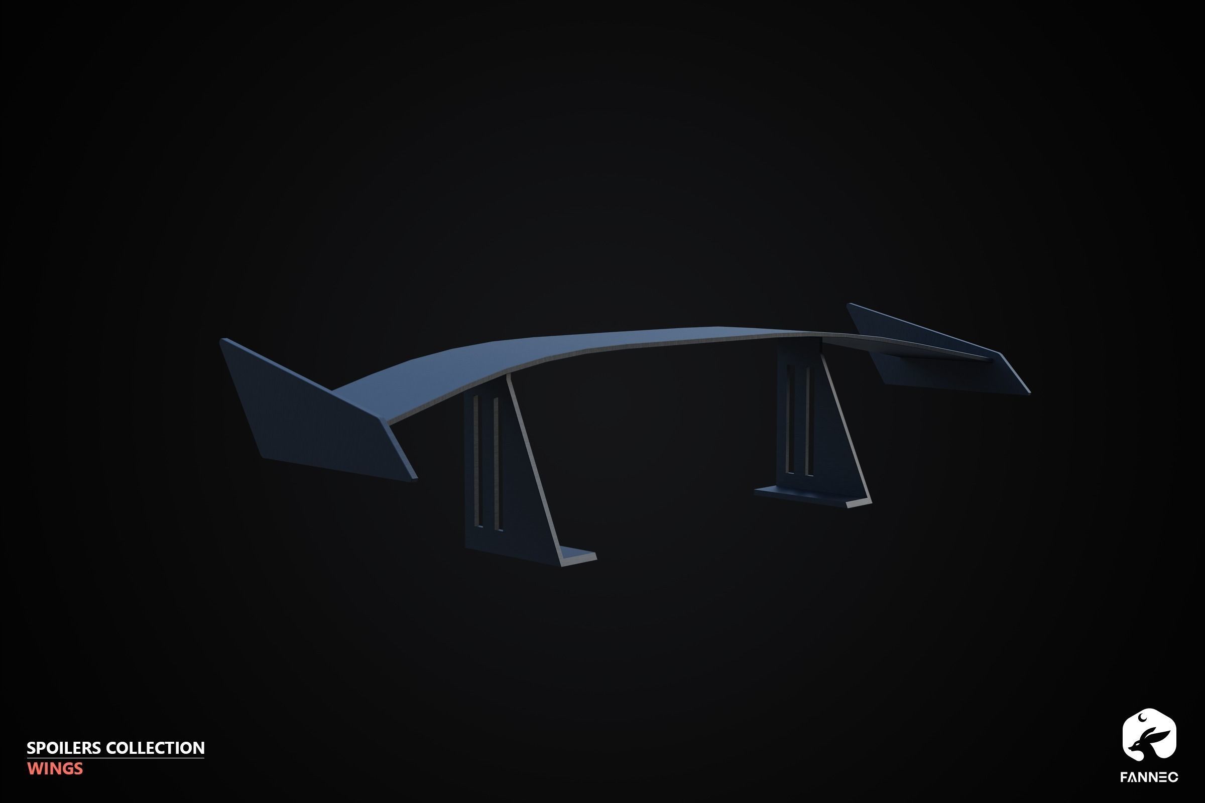 WINGS - Spoilers Collection - Blender and FBX Low-poly 3D model_26
