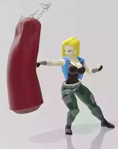 Android 18 Workout - Camo and Vest