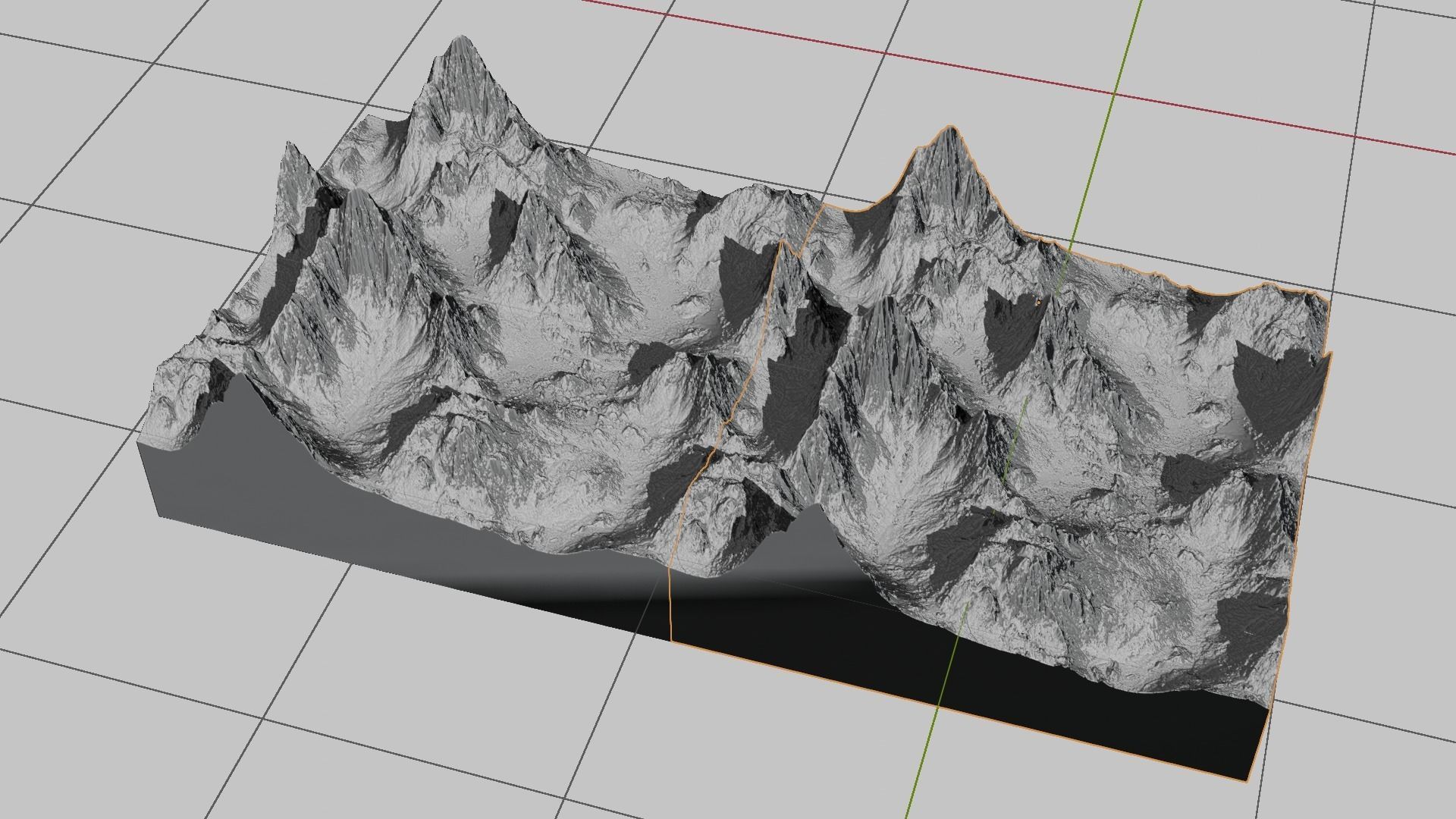 16k lava landscape creator KIT height map and 3D terrains 3D Model Collection_8