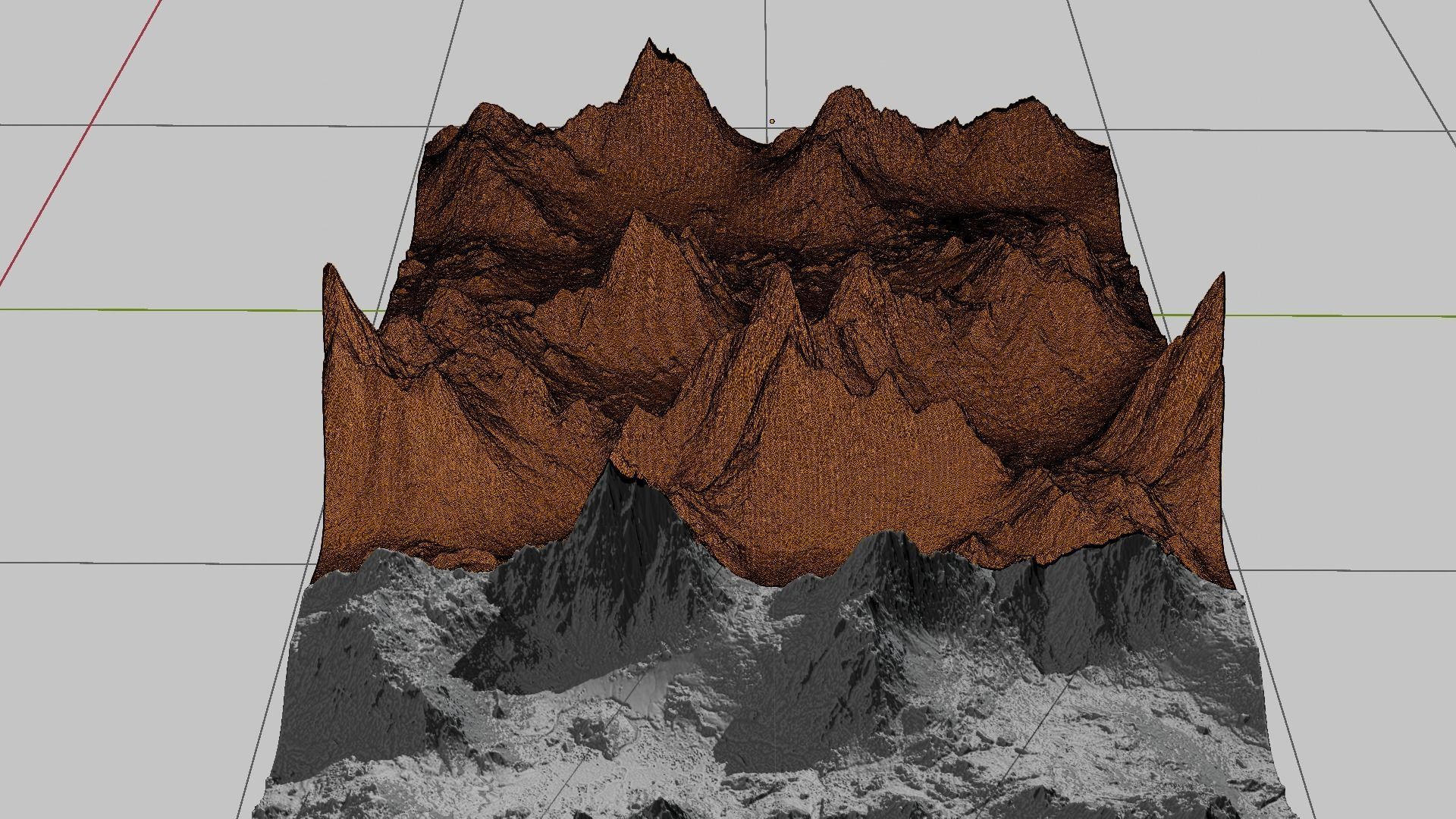 16k lava landscape creator KIT height map and 3D terrains 3D Model Collection_9