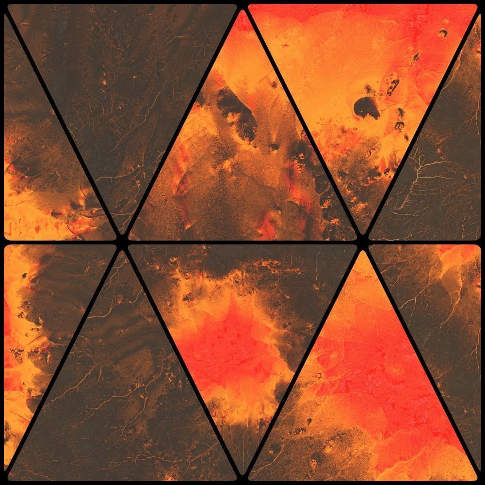 16k lava landscape creator KIT height map and 3D terrains 3D Model Collection_1