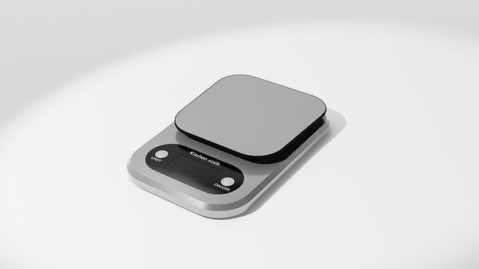 Kitchen Scale Free low-poly 3D model