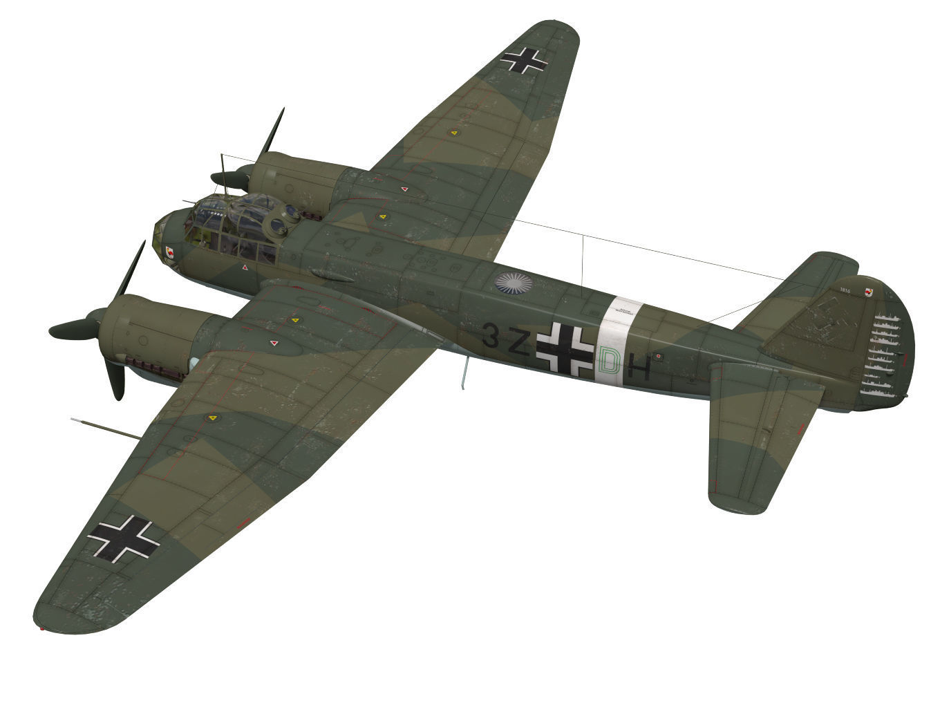Junkers Ju 88 A-4 3D model_1