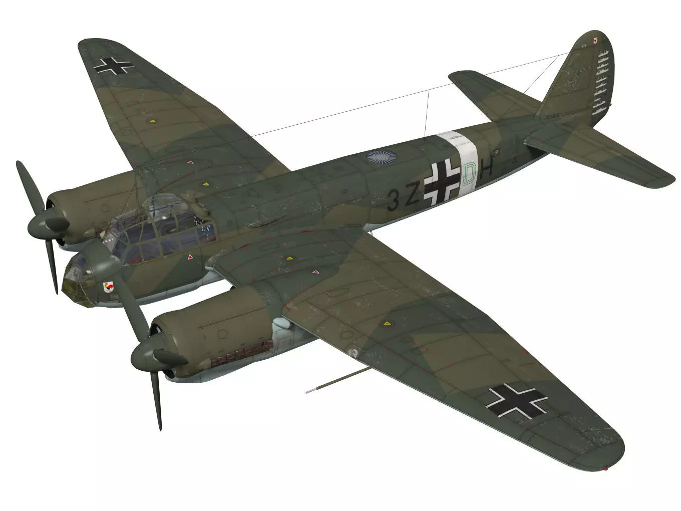Junkers Ju 88 A-4 3D model_0
