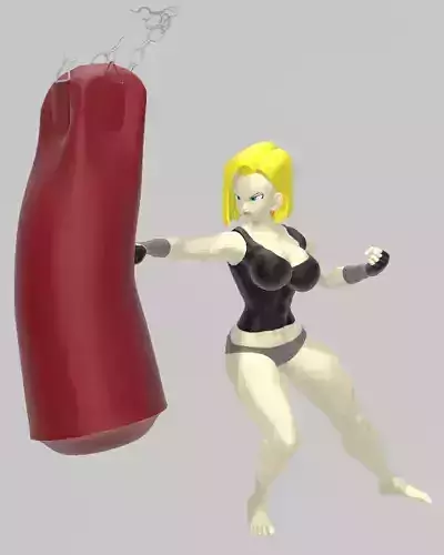 Android 18 Workout - Tanktop and Shorts