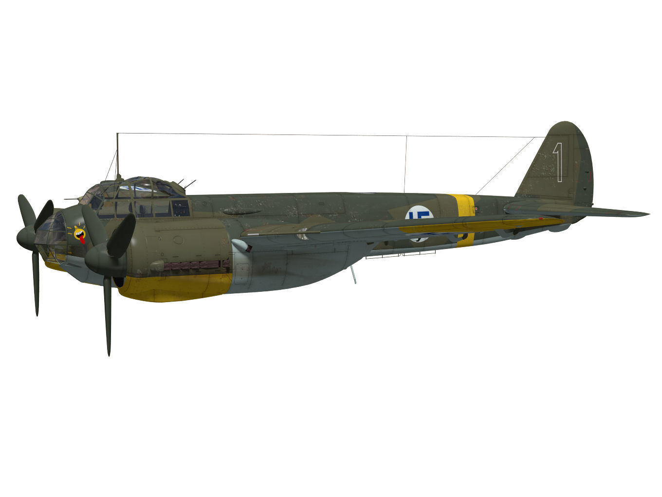 Junkers Ju 88 A-4 3D model_2
