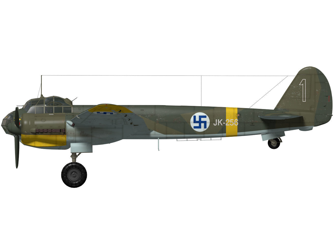 Junkers Ju 88 A-4 3D model_10