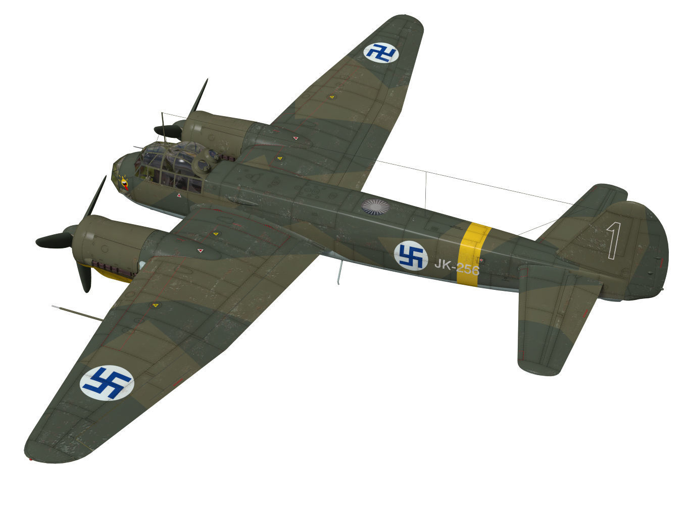 Junkers Ju 88 A-4 3D model_1