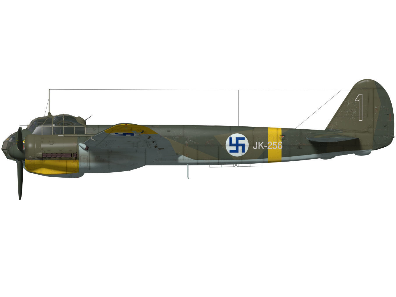 Junkers Ju 88 A-4 3D model_9