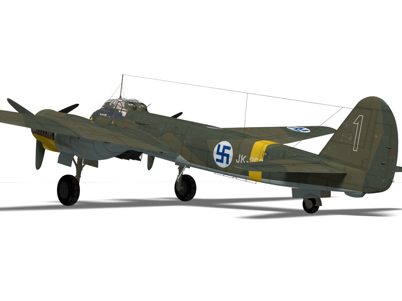 Junkers Ju 88 A-4 3D model_7