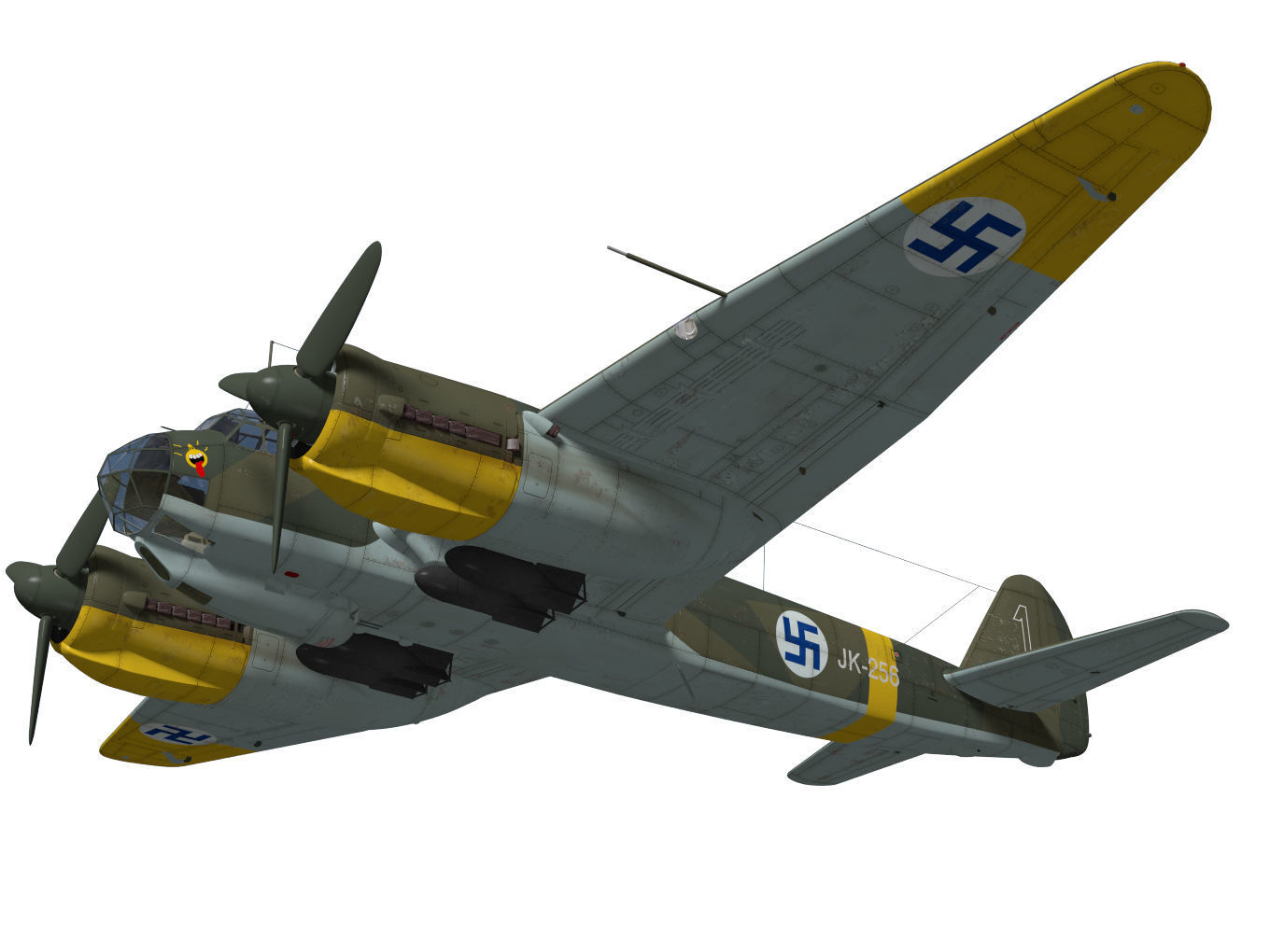 Junkers Ju 88 A-4 3D model_3