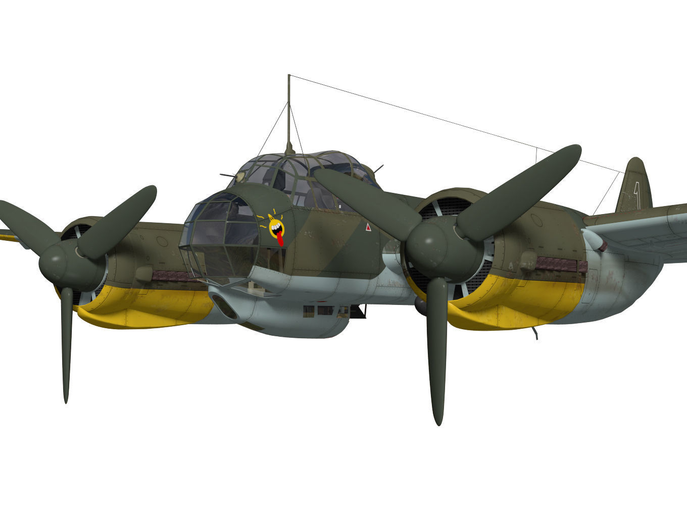 Junkers Ju 88 A-4 3D model_4