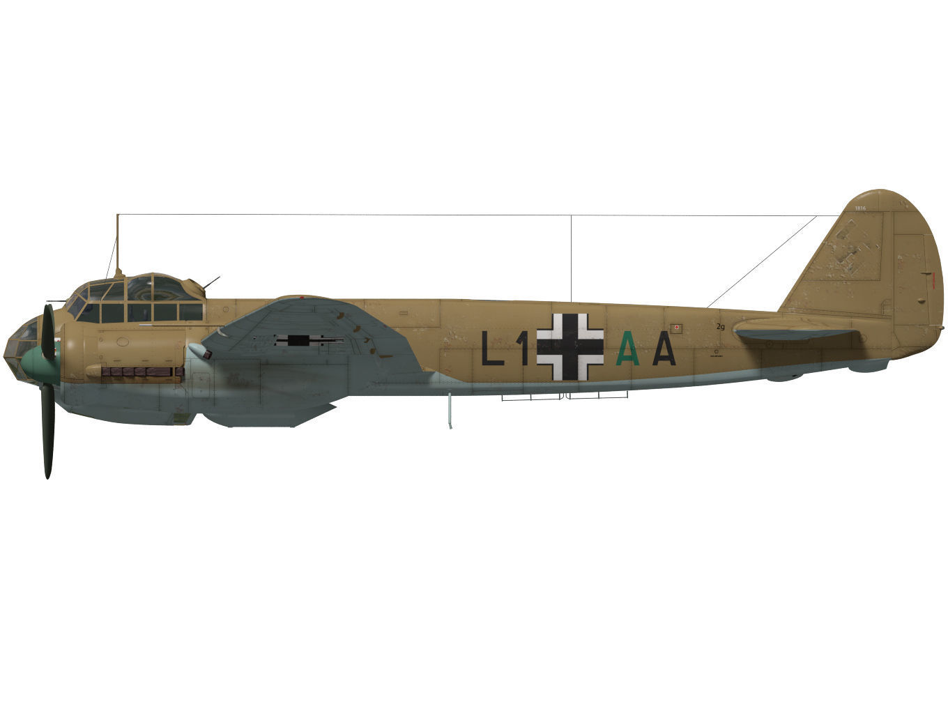 Junkers Ju 88 A-5 3D model_9