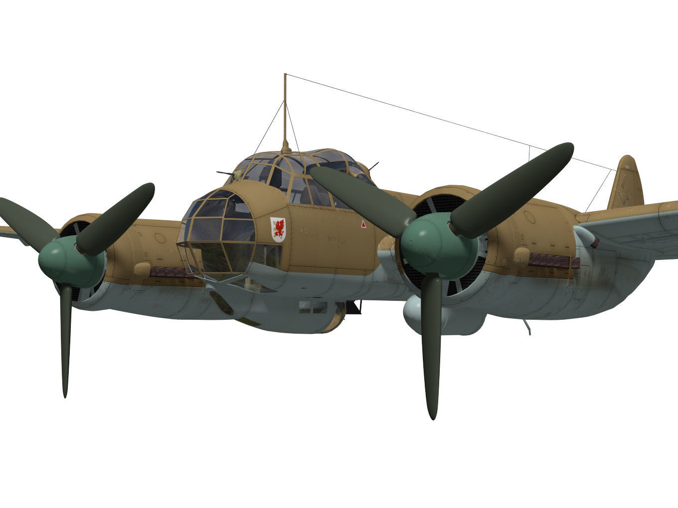 Junkers Ju 88 A-5 3D model_4