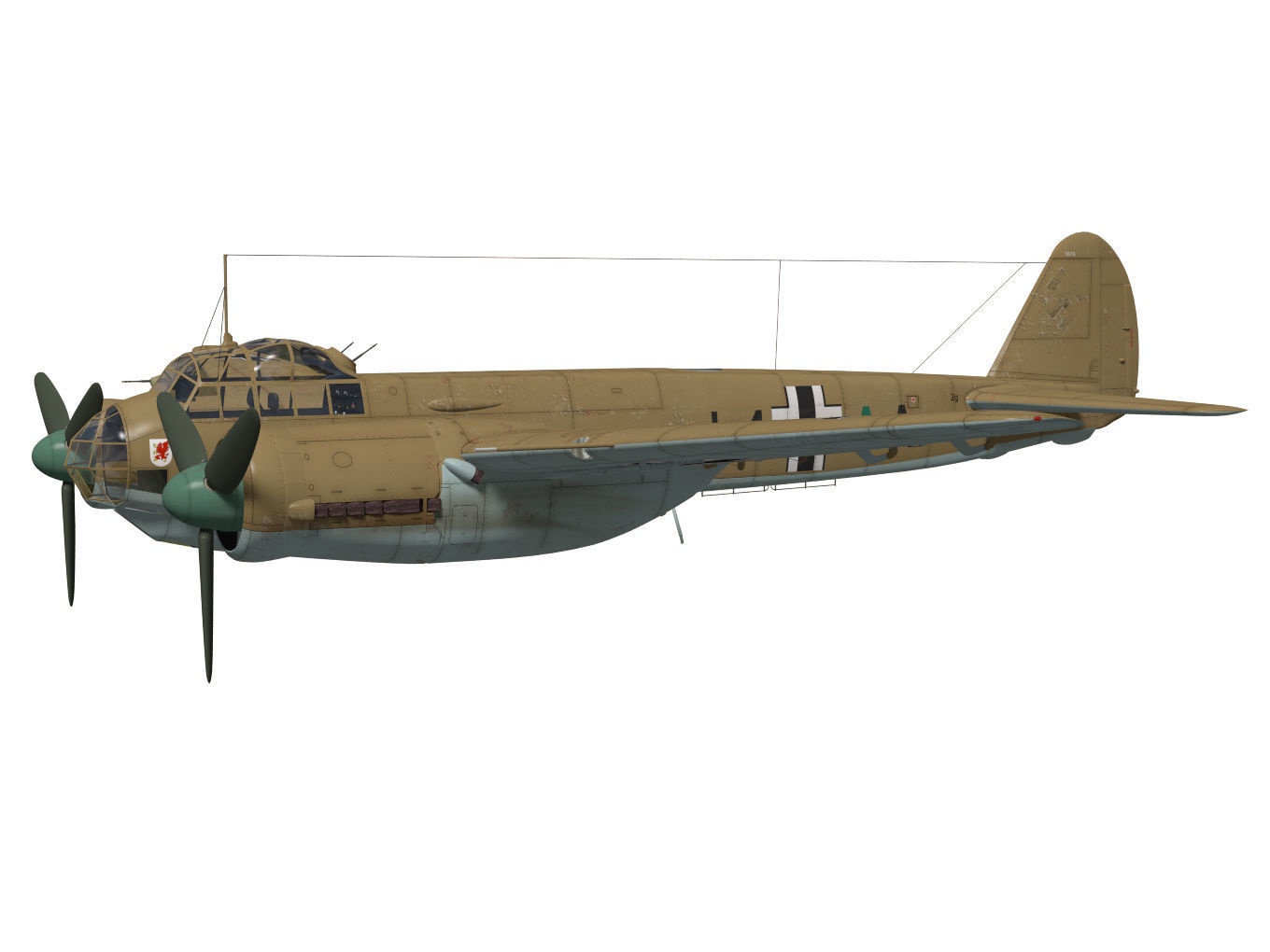 Junkers Ju 88 A-5 3D model_2