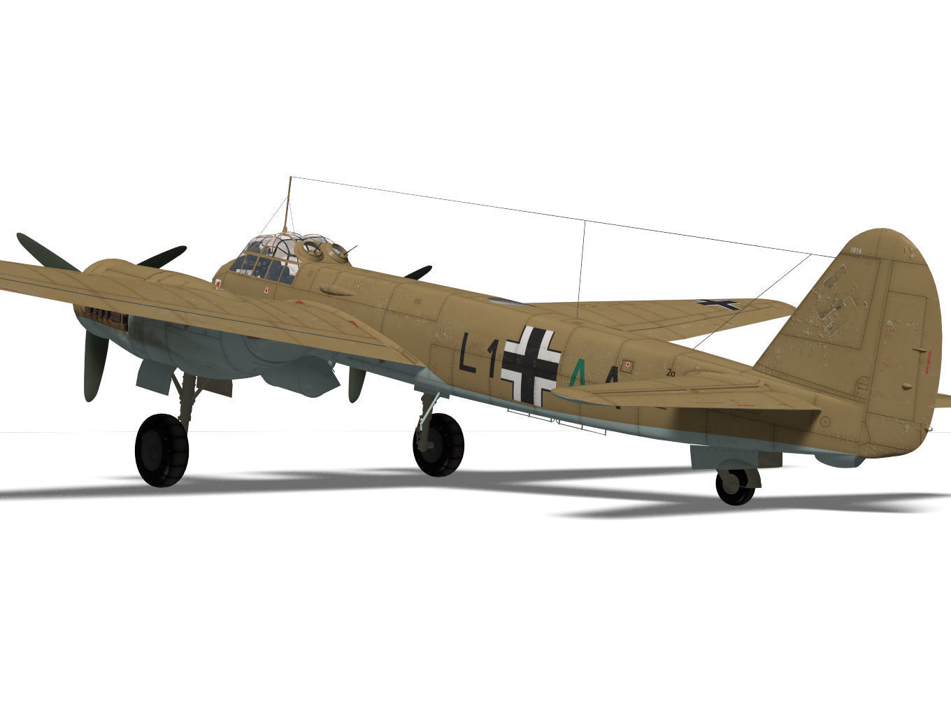 Junkers Ju 88 A-5 3D model_7