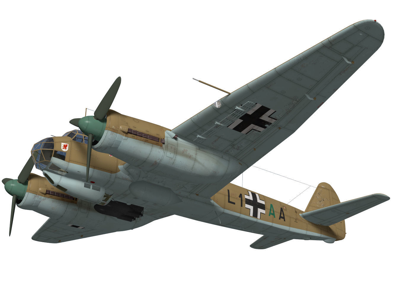 Junkers Ju 88 A-5 3D model_3