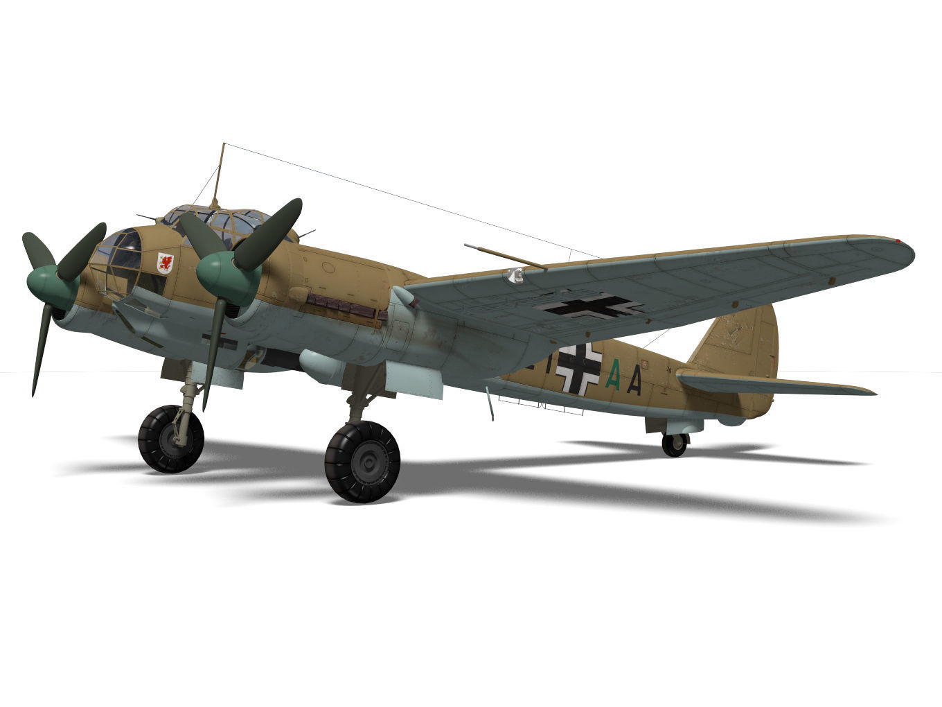 Junkers Ju 88 A-5 3D model_6