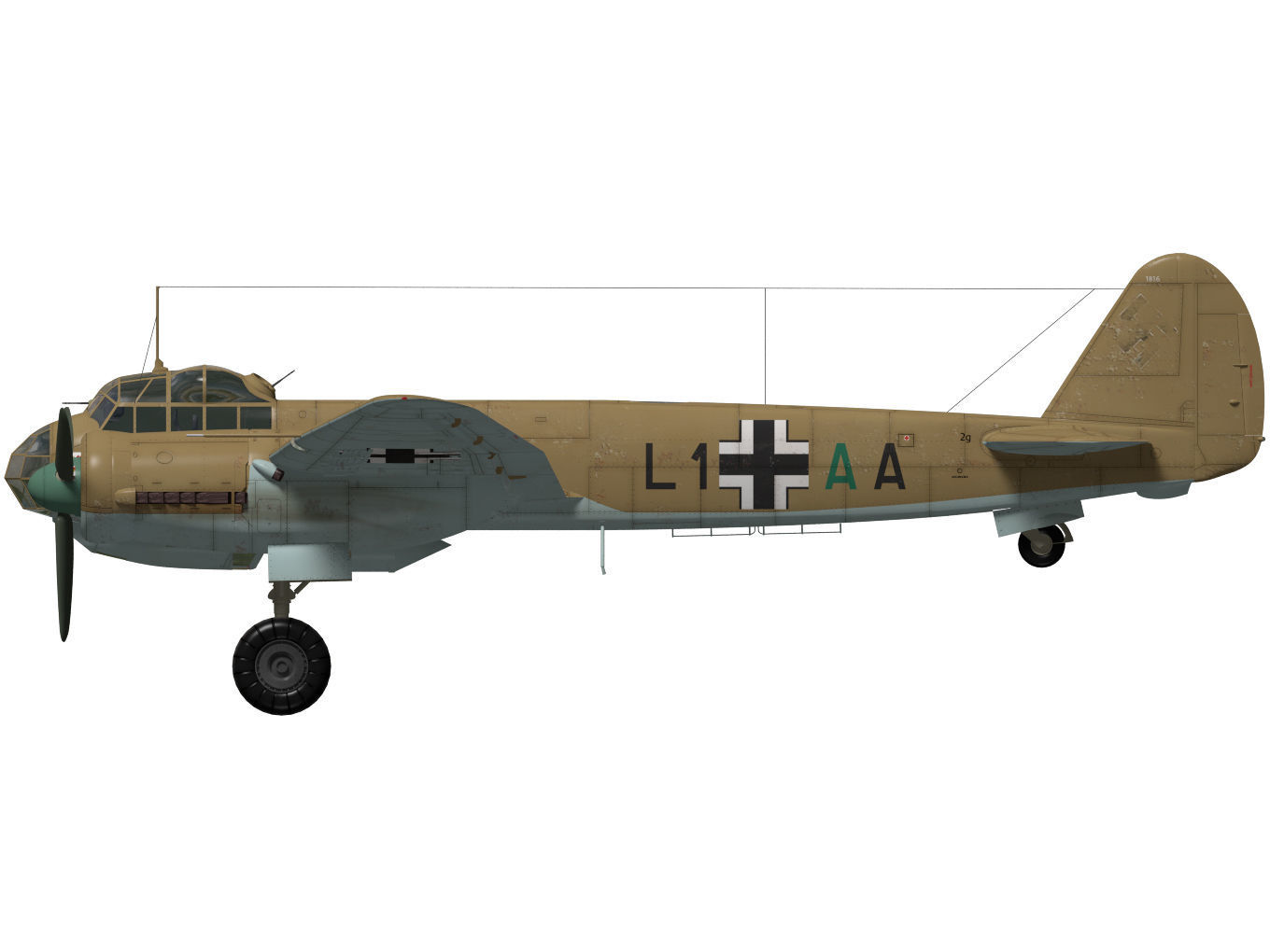 Junkers Ju 88 A-5 3D model_10