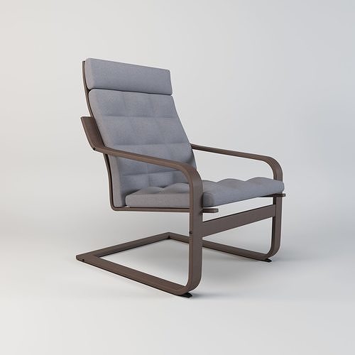 Armchair Low-poly 3D model