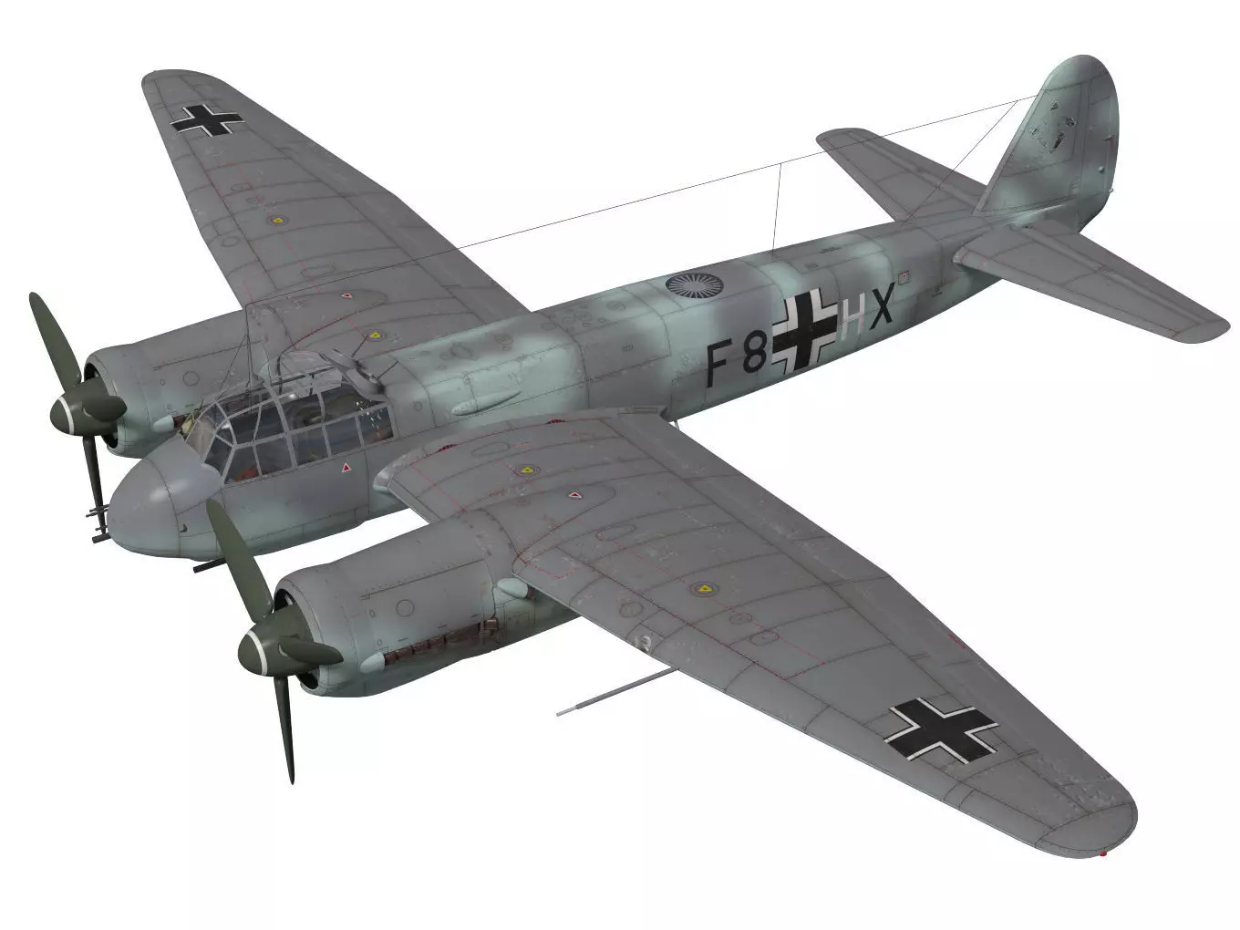 Junkers Ju 88 C-6 3D model_0