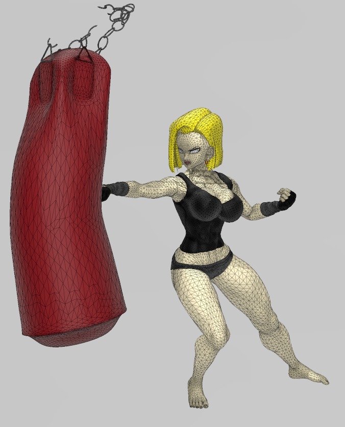 Android 18 Workout - The Whole Set 3D print model_4