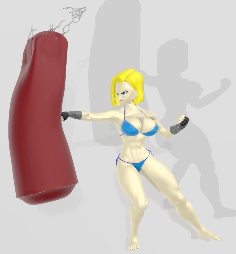 Android 18 Workout - The Whole Set 3D print model_2