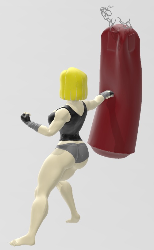 Android 18 Workout - The Whole Set 3D print model_13