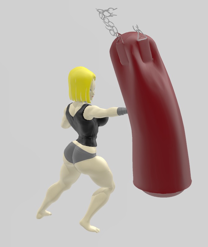 Android 18 Workout - The Whole Set 3D print model_19