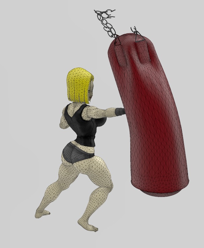 Android 18 Workout - The Whole Set 3D print model_22