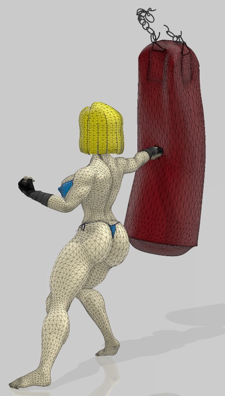 Android 18 Workout - The Whole Set 3D print model_17